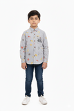 Madrid Hexagonal Pattern Casual Shirt for Boys ( 1 year to 13 year )