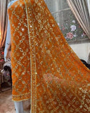 Crinkal Shafon Handmade Goti Ladies 2-Piece