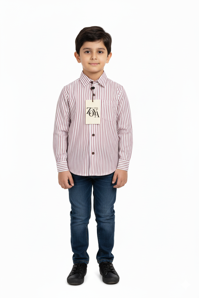 Madrid Hexagonal Pattern Casual Shirt for Boys ( 1 year to 13 year )