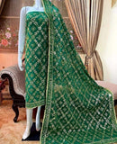 Crinkal Shafon Handmade Goti Ladies 2-Piece